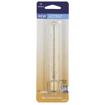 Westinghouse Westinghouse 40 W T6.5 Tubular Incandescent Bulb E17 (Intermediate) White 1 pk 0370700